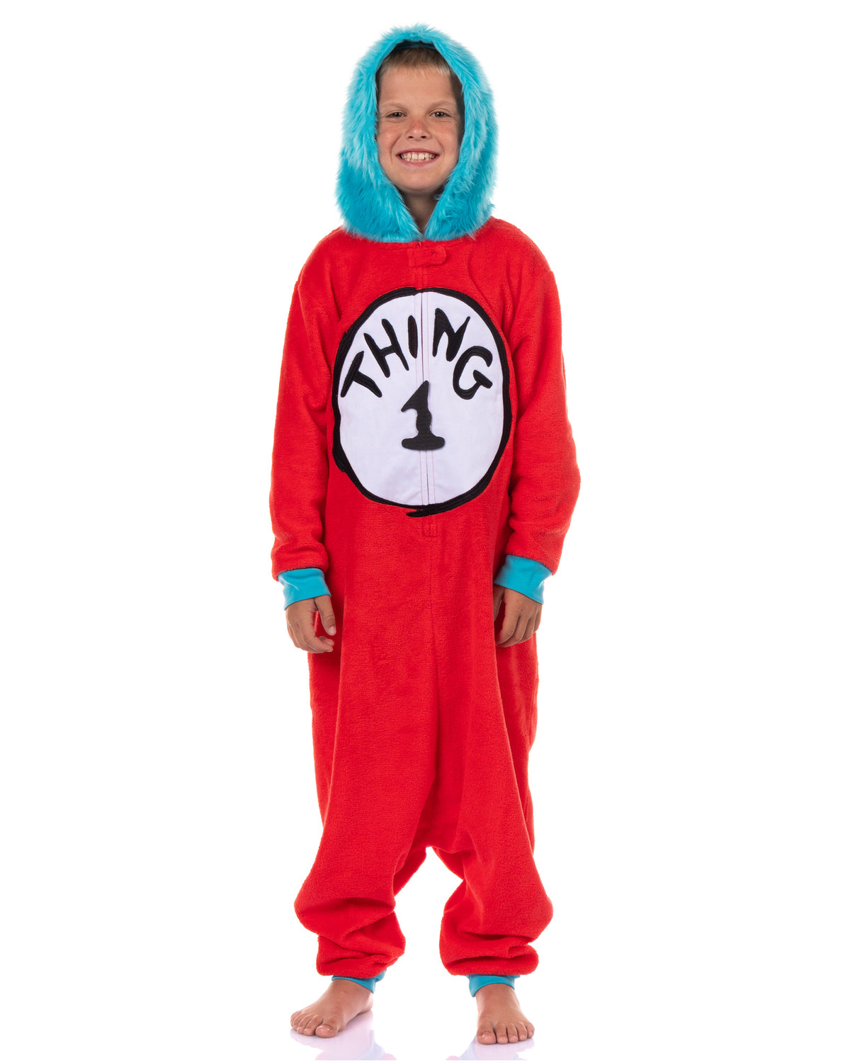 Dr. Seuss Thing 1 & Thing 2 Kids Costume Kigurumi Union Suit