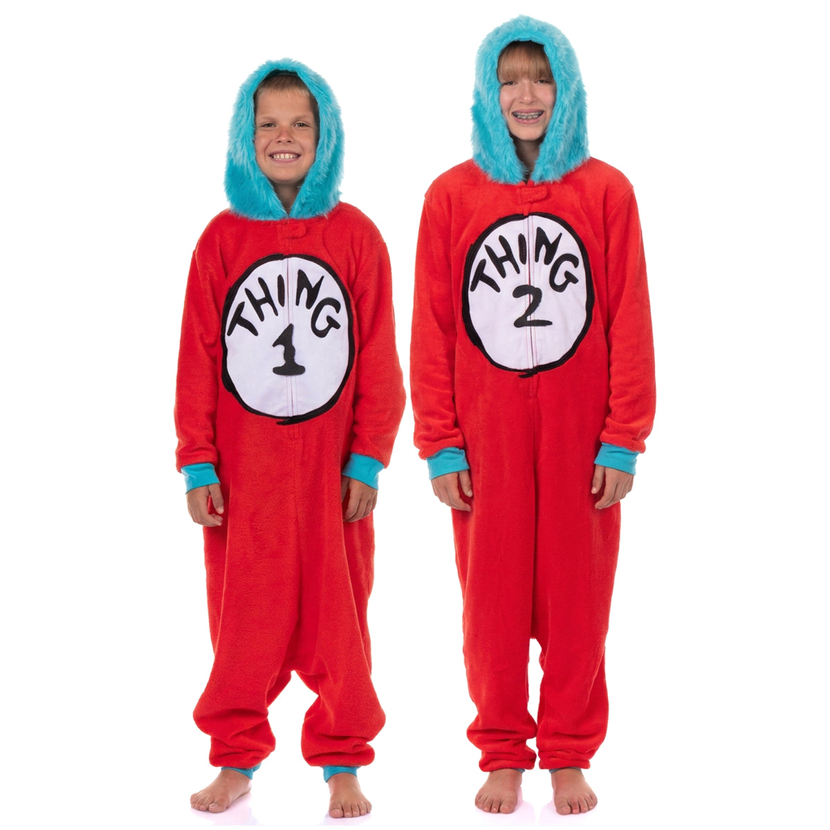 Dr. Seuss Thing 1 & Thing 2 Kids Costume Kigurumi Union Suit