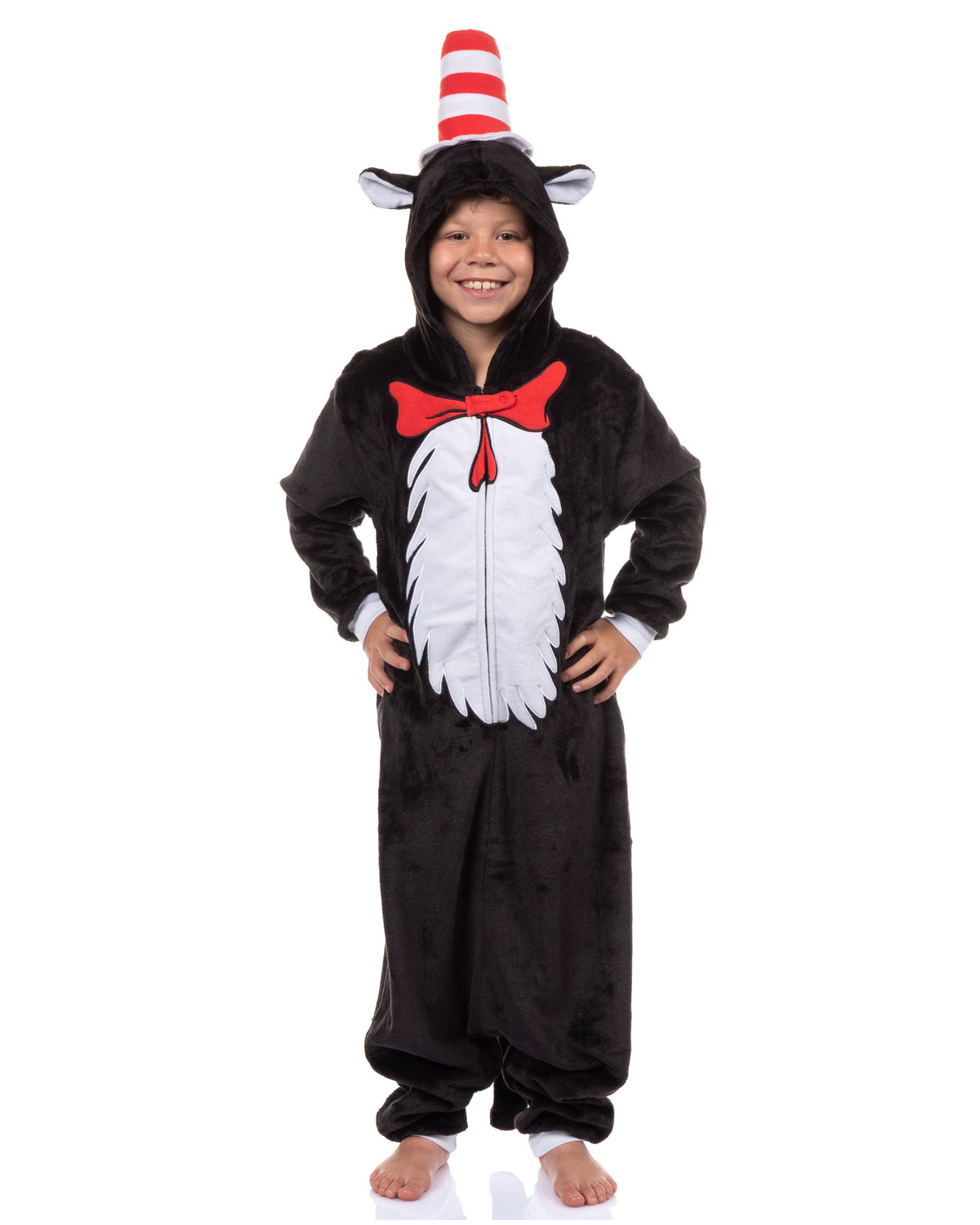 Dr. Seuss The Cat in the Hat Kigurumi Union Suit Costume Pajama