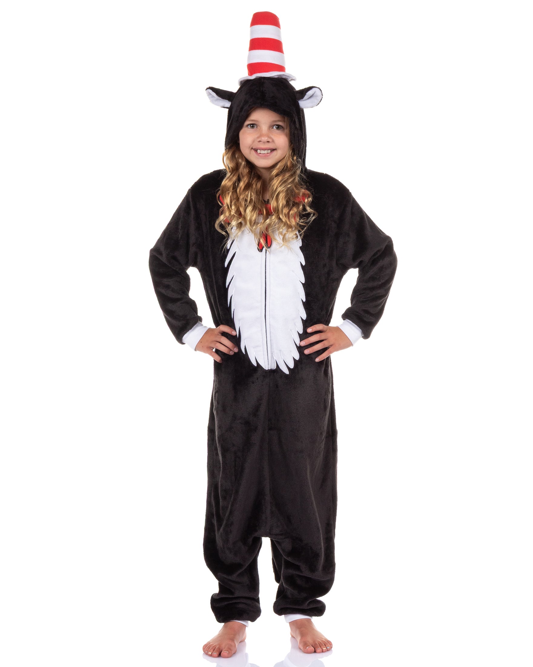 Dr. Seuss The Cat in the Hat Kigurumi Union Suit Costume Pajama