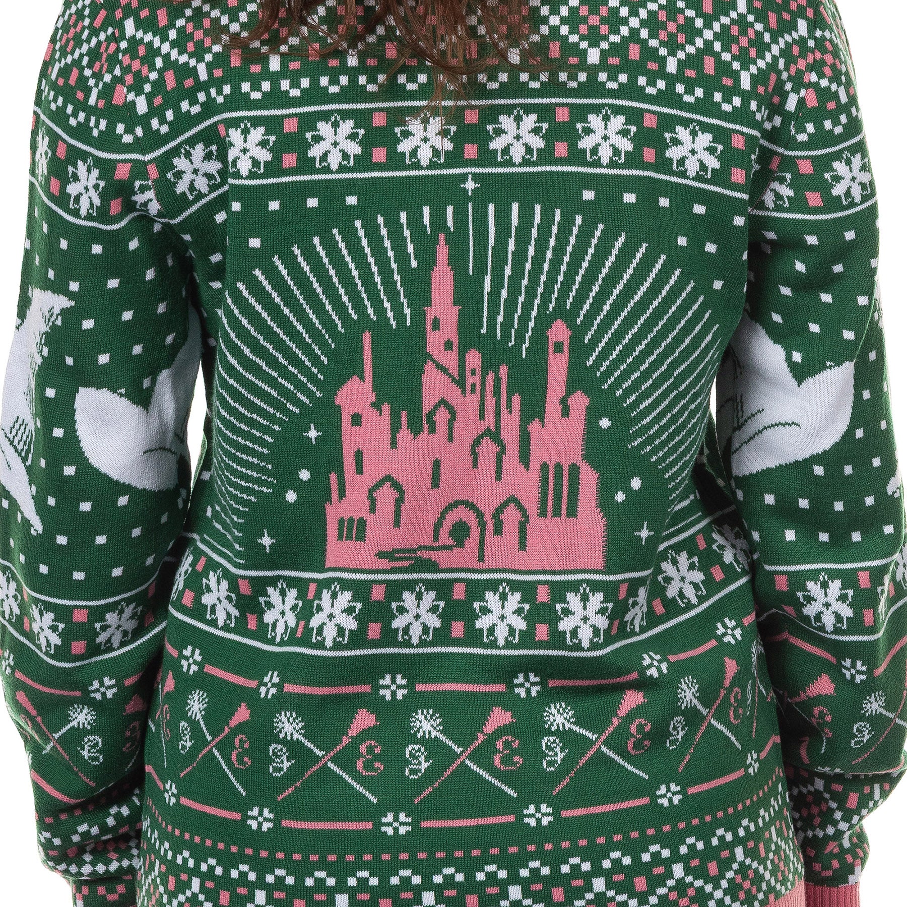 Wicked Adult Glinda and Elphaba Knit Ugly Sweater for Christmas