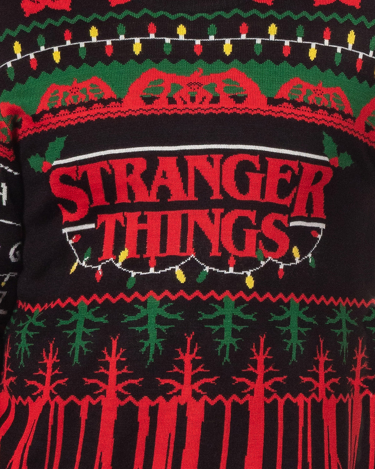 Stranger Things Ugly Sweater Men's The Upside Down Holiday Knit Pullover
