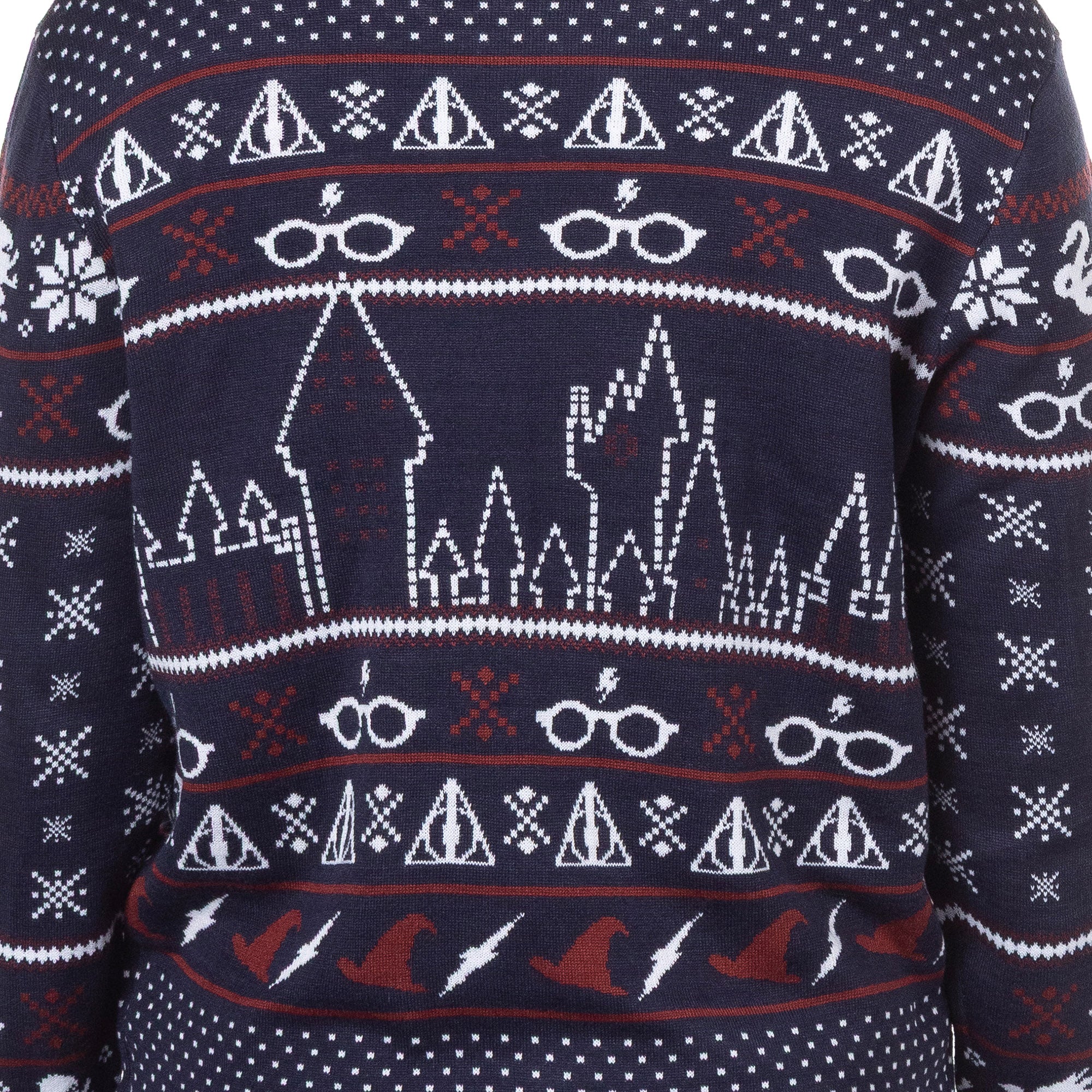 Harry Potter Adult Hogwarts Houses Knit Ugly Sweater for Christmas