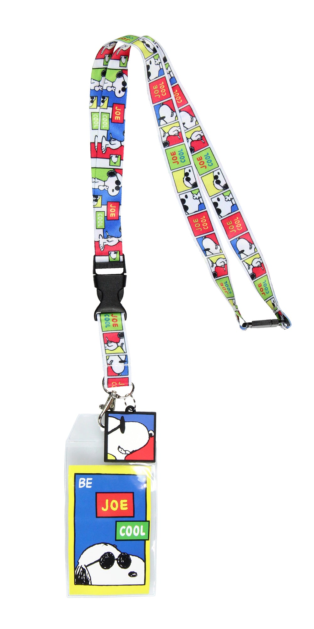 Peanuts Snoopy Be Joe Cool Breakaway ID Lanyard Joe Cool 1.25" Charm