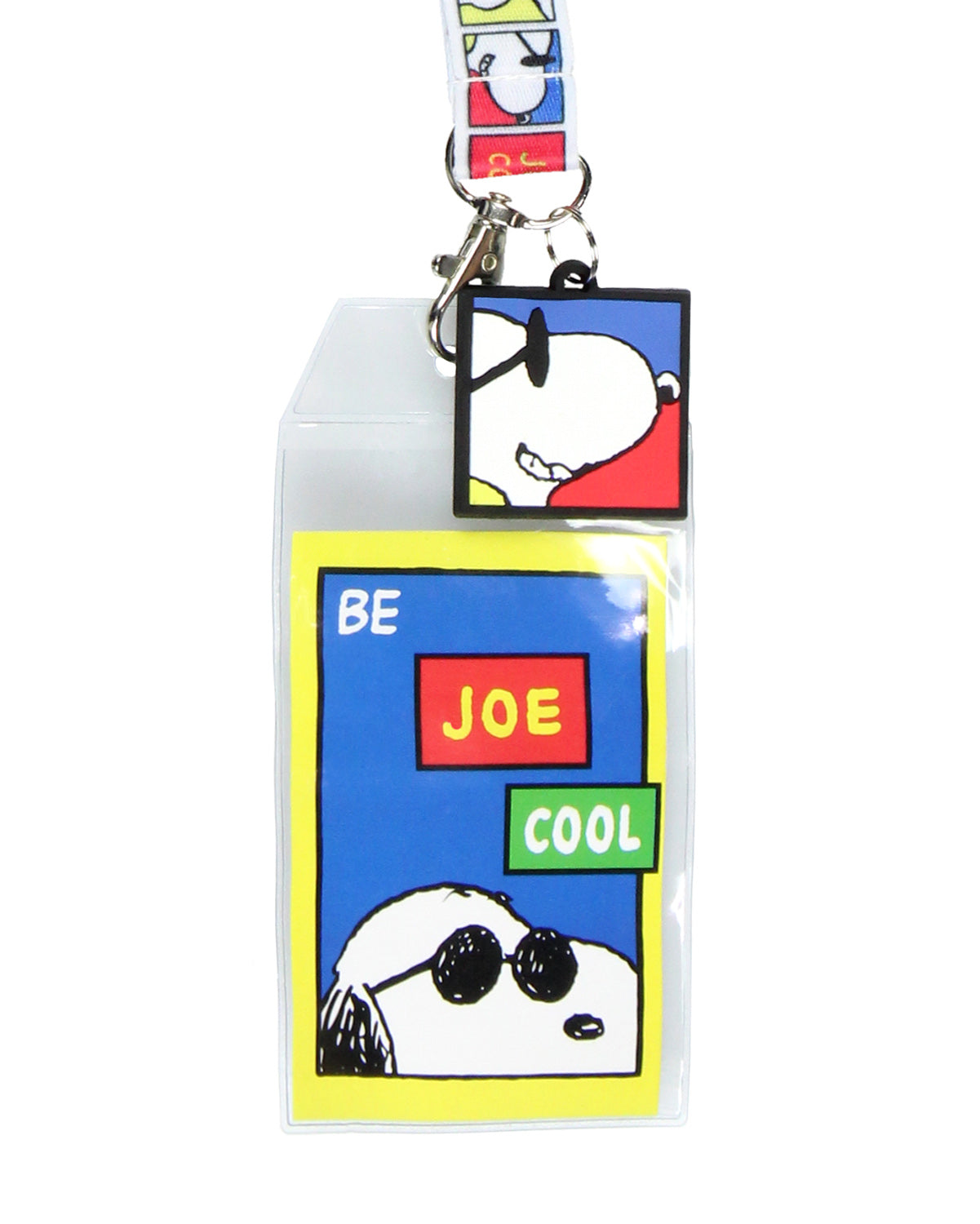 Peanuts Snoopy Be Joe Cool Breakaway ID Lanyard Joe Cool 1.25" Charm