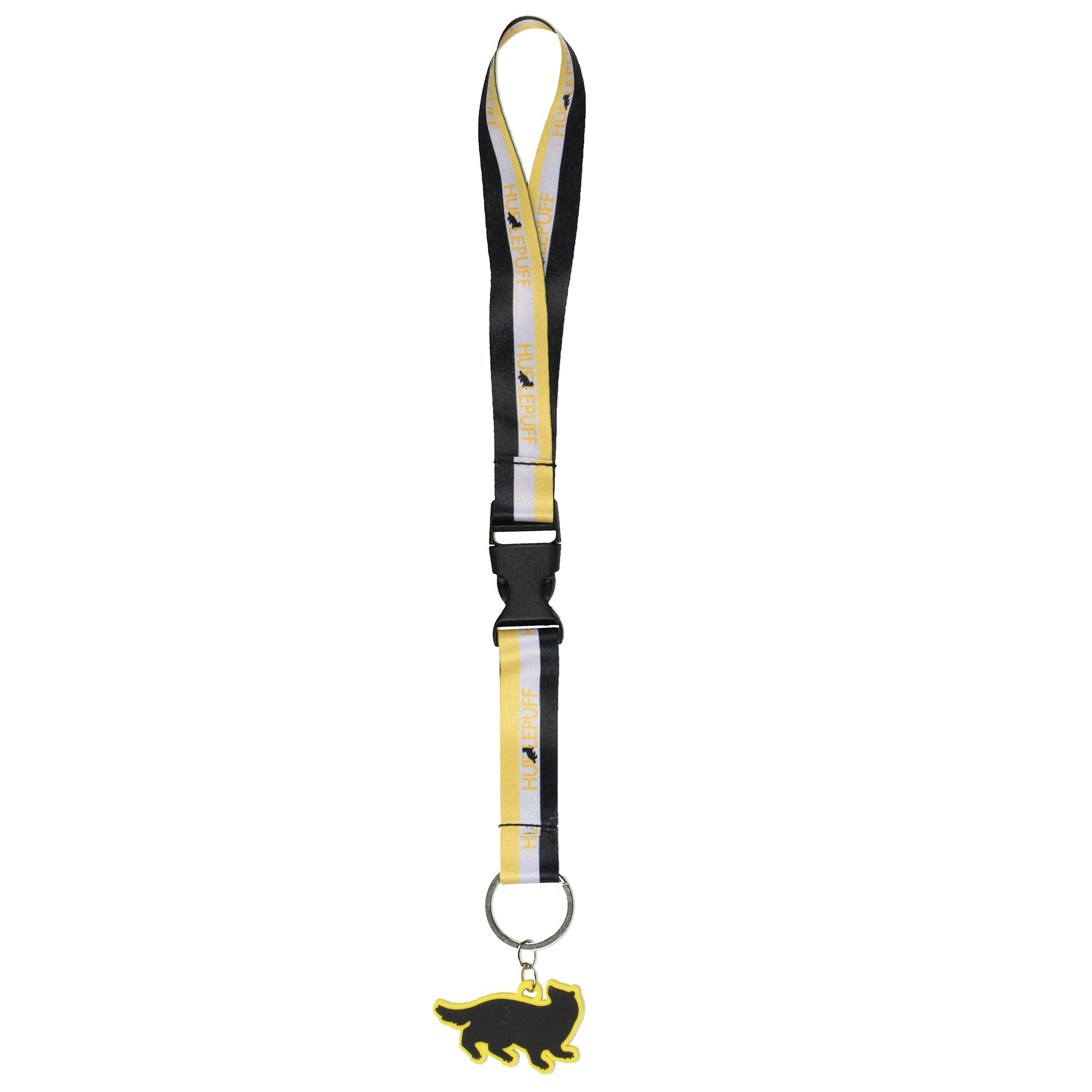Harry Potter Hufflepuff Hogwarts Wristlet Keychain Breakaway Lanyard Wrist Strap