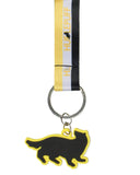 Harry Potter Hufflepuff Hogwarts Wristlet Keychain Breakaway Lanyard Wrist Strap