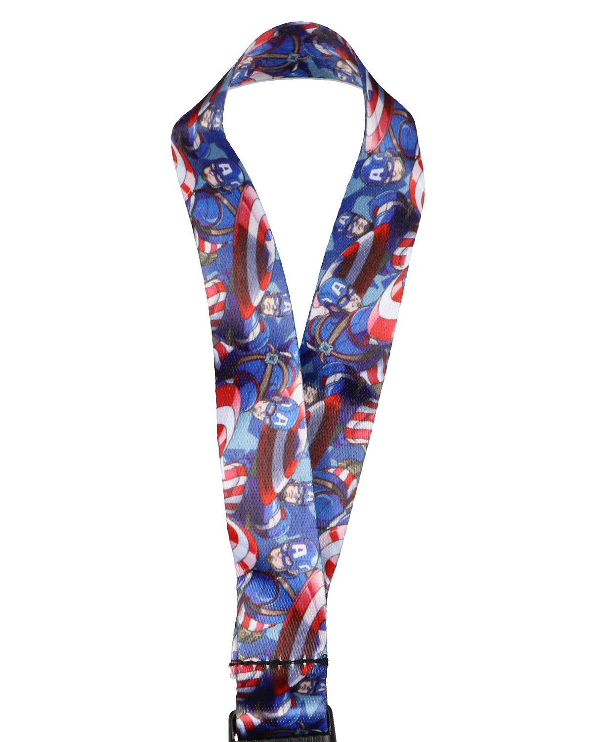 Marvel Captain America Wrist Strap Lanyard for Keys with Keychain