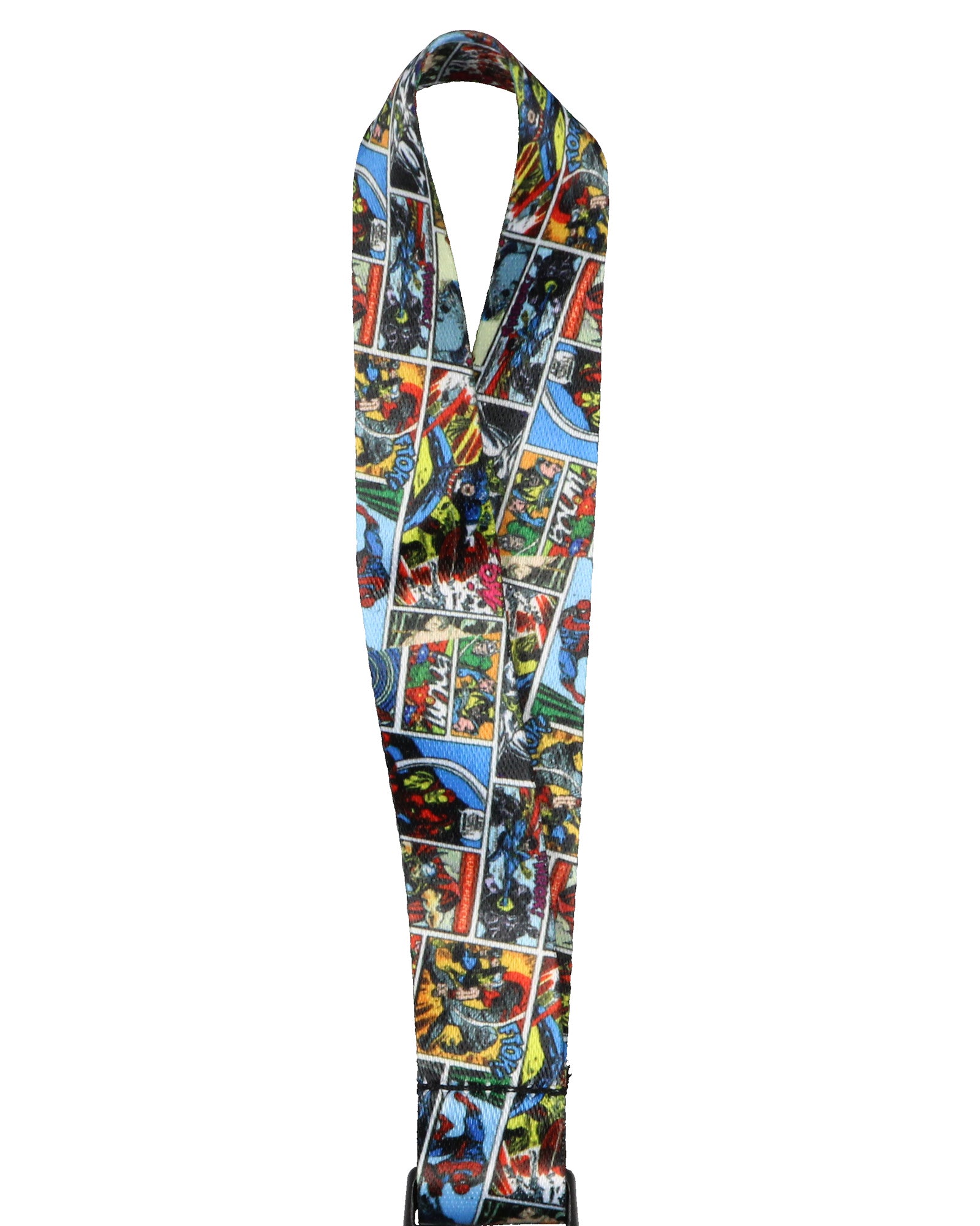 Marvel Comics Wristlet Keychain Lanyard 2" Charm Key Fob Wrist Strap