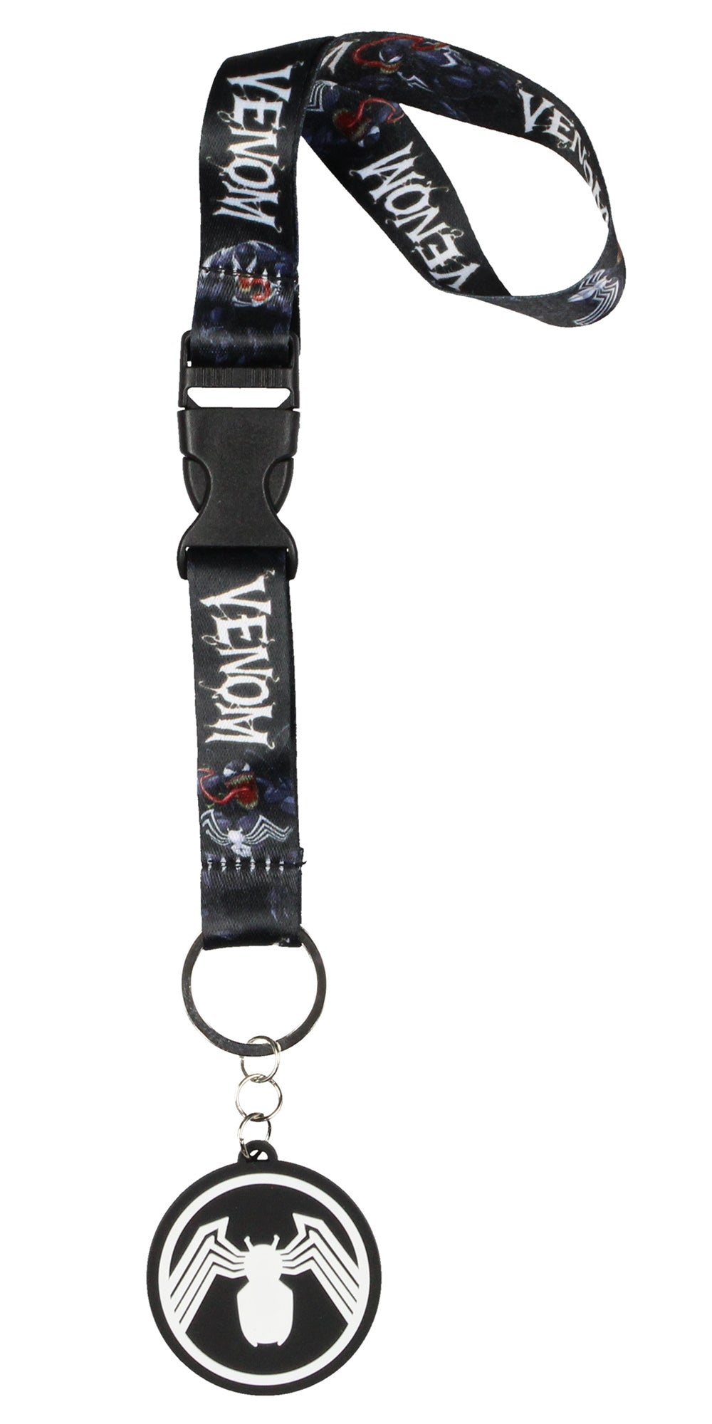 Marvel Venom Wrist Strap Lanyard for Keys with 2" Keychain