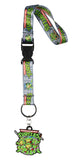 Teenage Mutant Ninja Turtles Cartoon Wrist Strap Lanyard for Keys