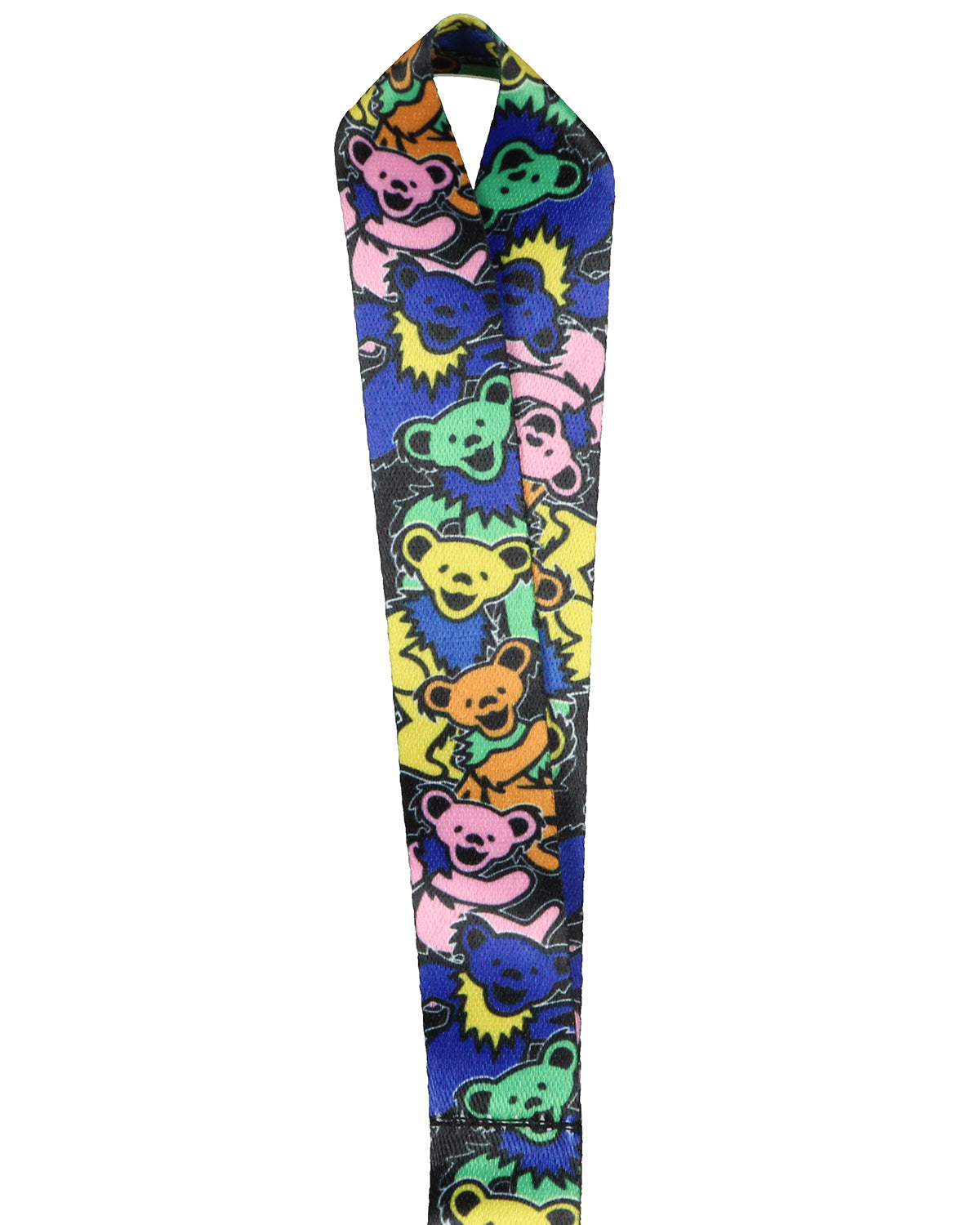 Grateful Dead Dancing Bears Wrist Strap Lanyard For Keys Wallet