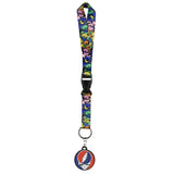 Grateful Dead Dancing Bears Wrist Strap Lanyard For Keys Wallet