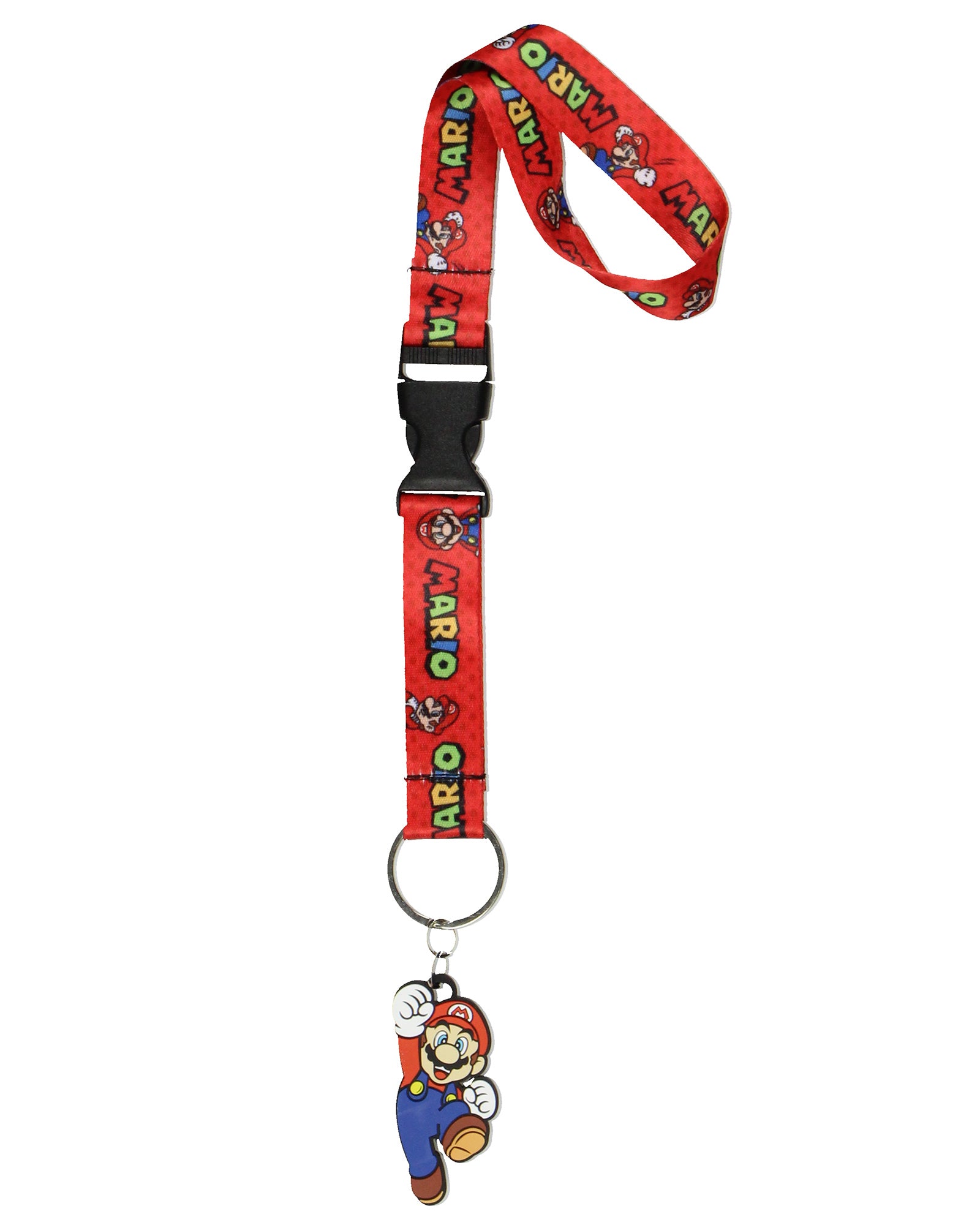 Super Mario Wrist Lanyard Wristlet Keychain Nintendo Games Breakaway Lanyard