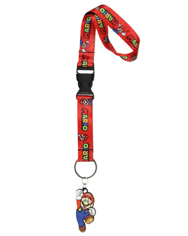 Super Mario Wrist Lanyard Wristlet Keychain Nintendo Games Breakaway Lanyard