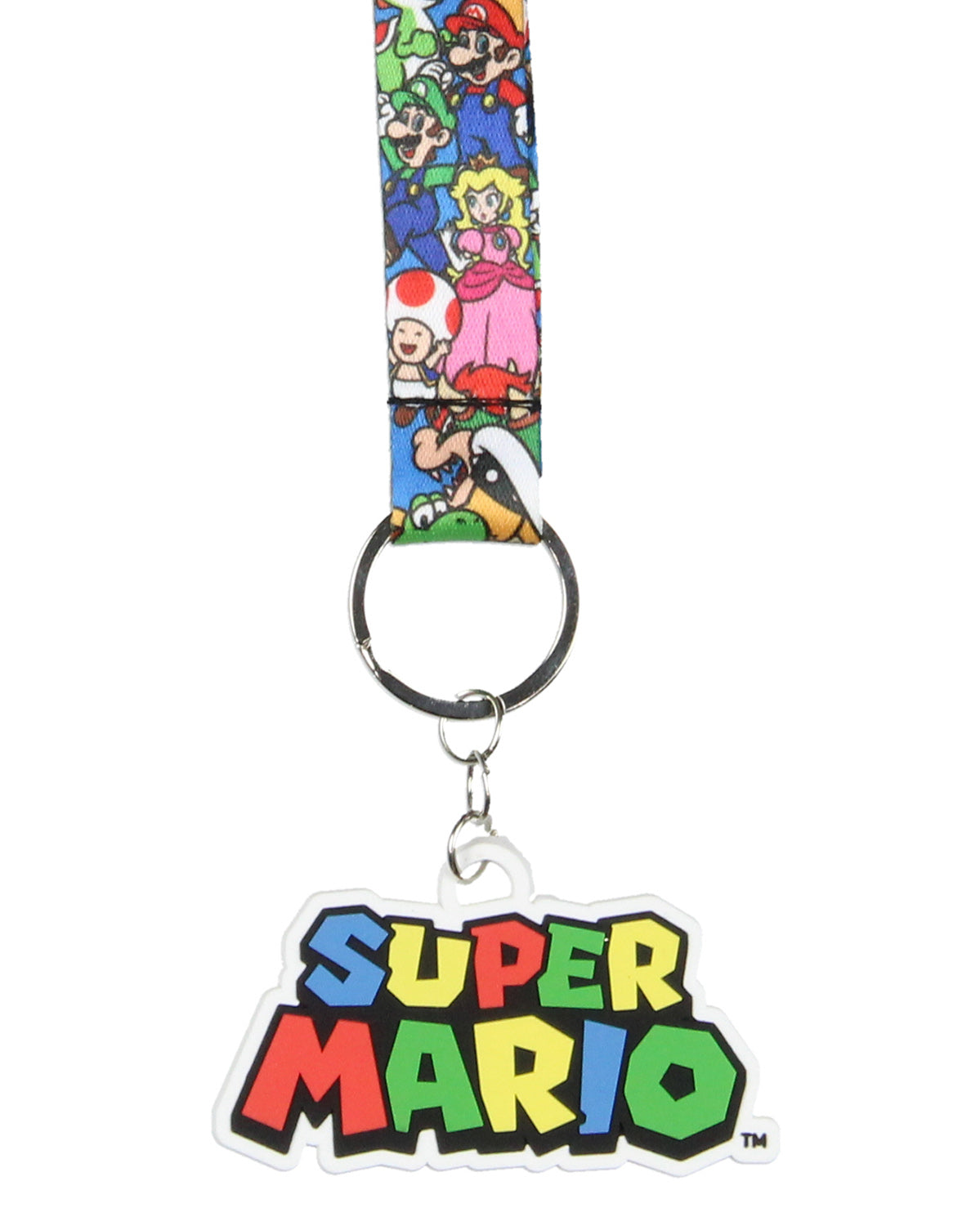 Super Mario Bros Wrist Strap Lanyard For Keys Keychain Wallet OSFM