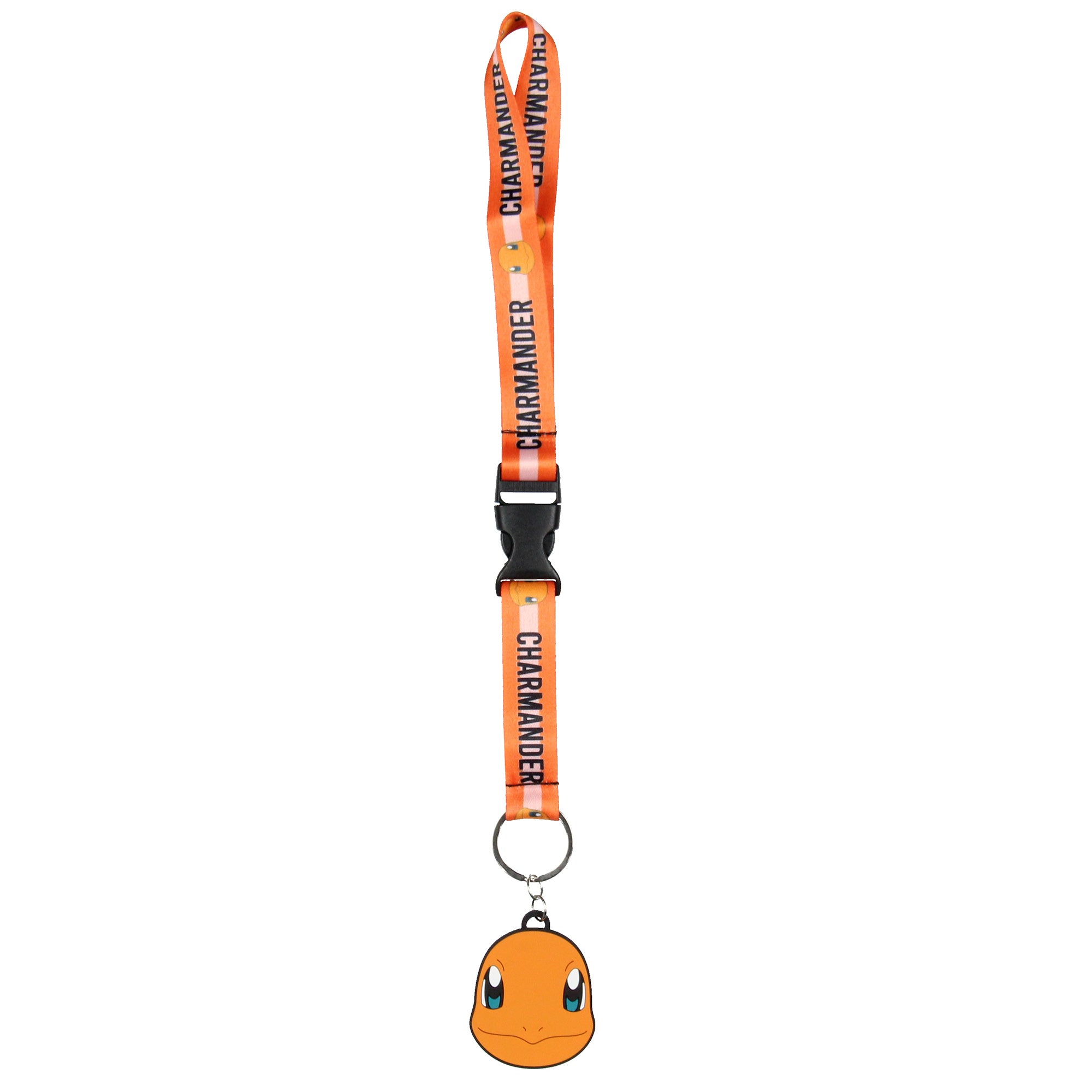 Pokemon Wrist Strap Lanyard for Keys Keychain Wallet OSFM with Charm