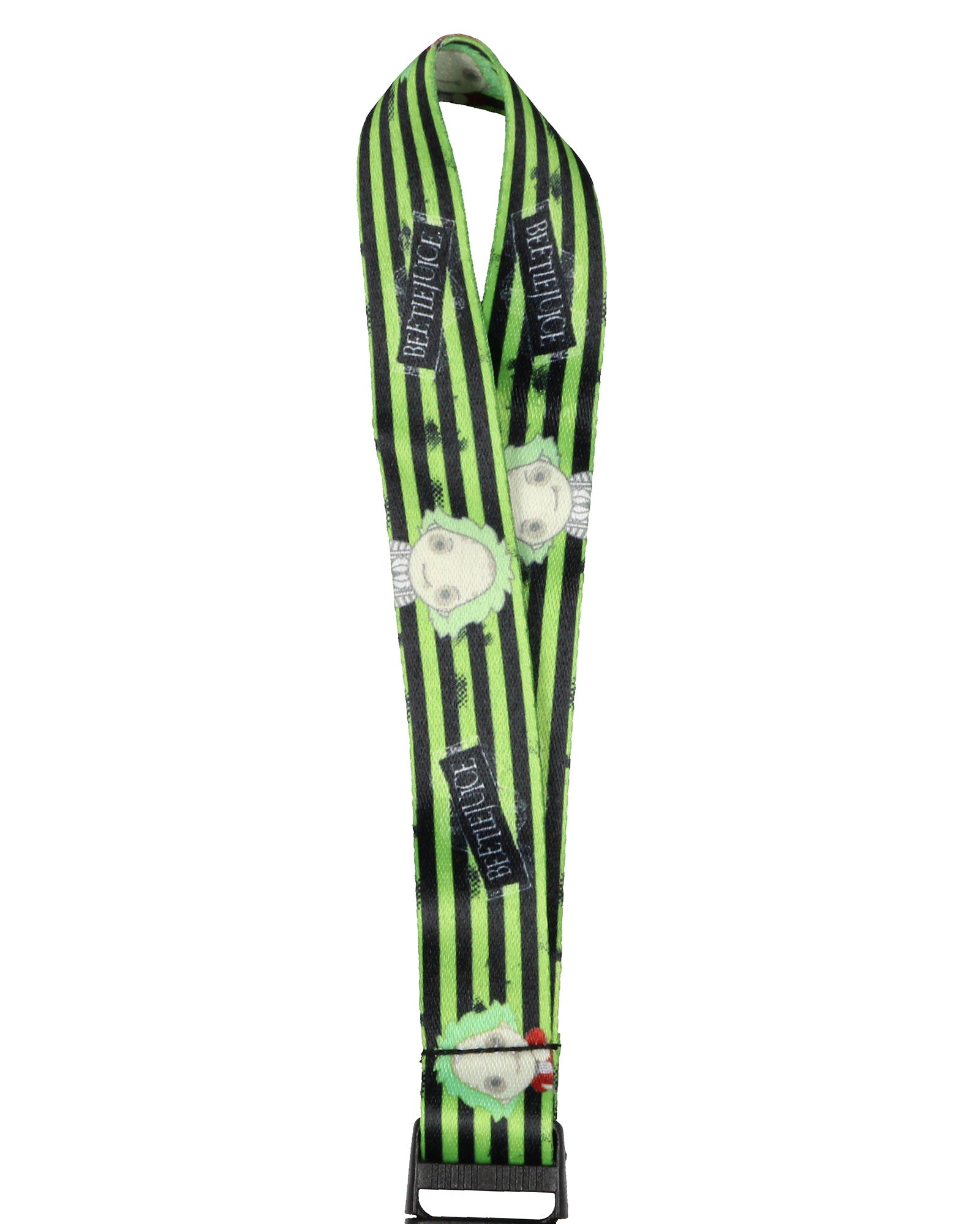 Beetlejuice Chibi Print Wrist Strap Lanyard for Keys with 2" Keychain