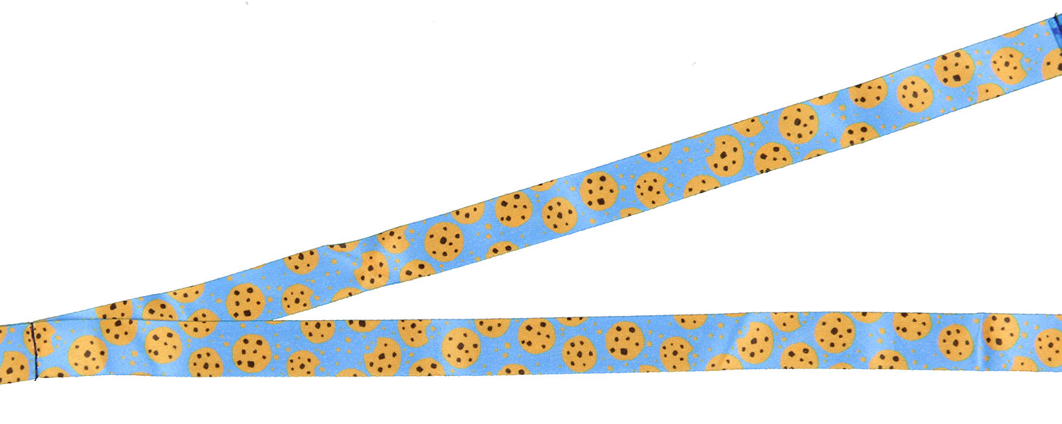 Sesame Street Cookie Monster Reversible ID Lanyard Badge Cookie Rubber Pendant
