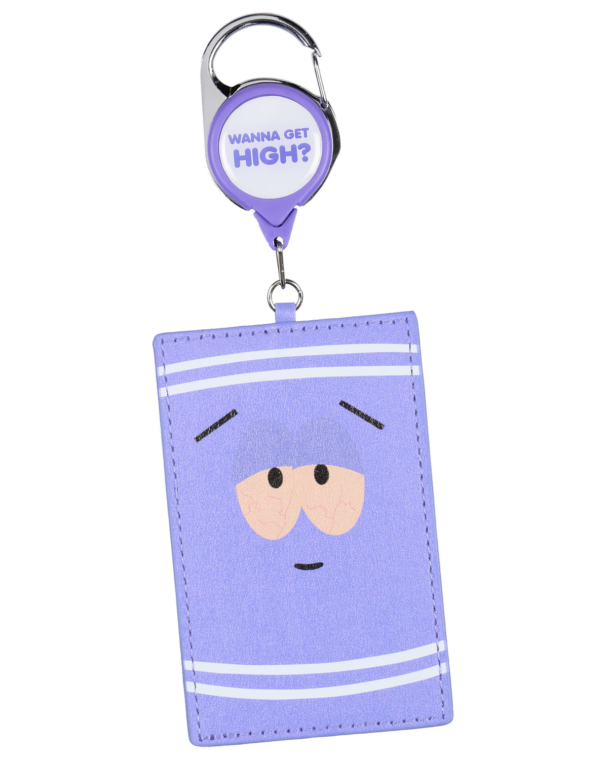 South Park Towelie Wanna Get High Retractable Reel ID Badge Holder Keychain