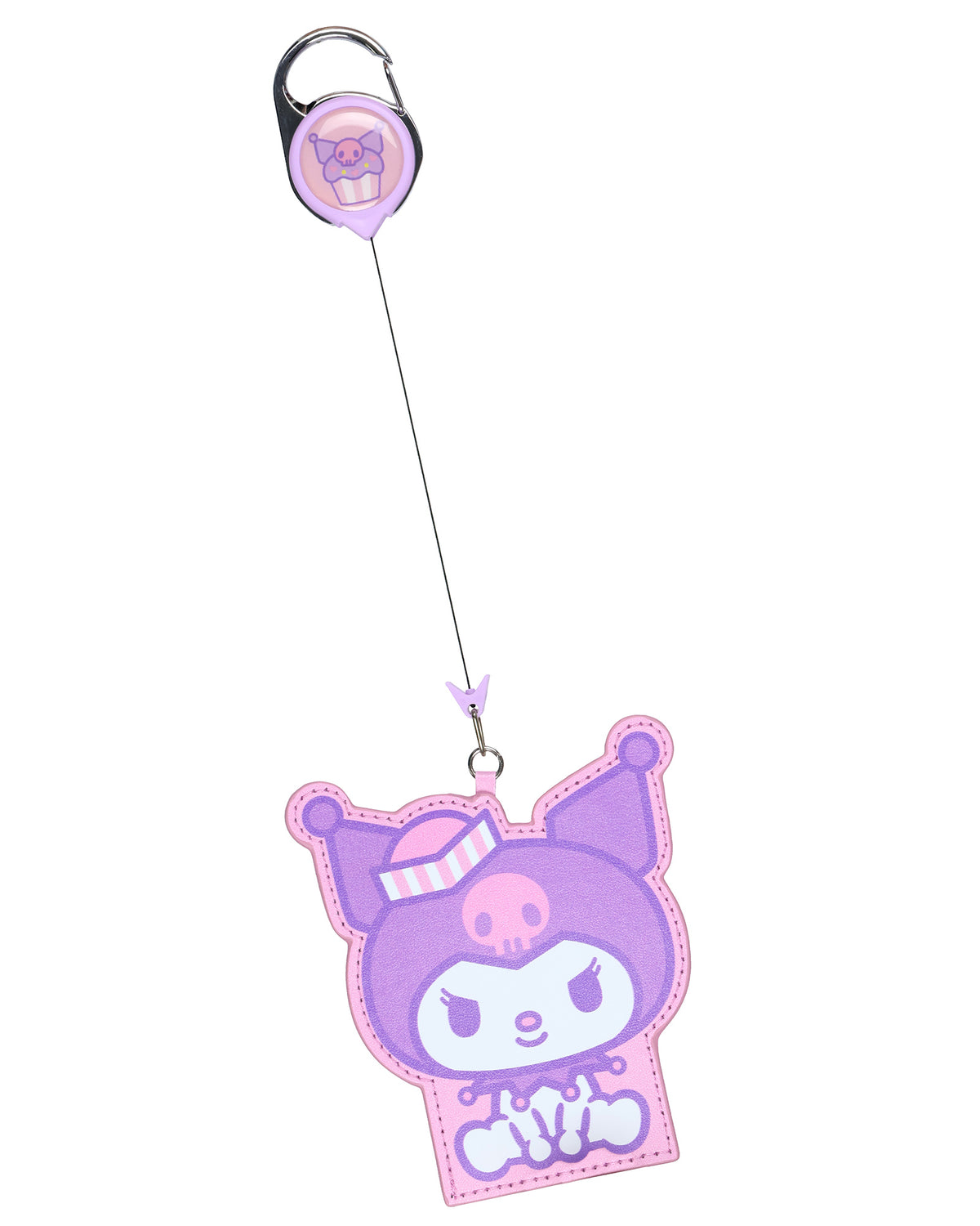 Hello Kitty and Friends Snack Shop Kuromi Retractable ID Badge Holder Lanyard