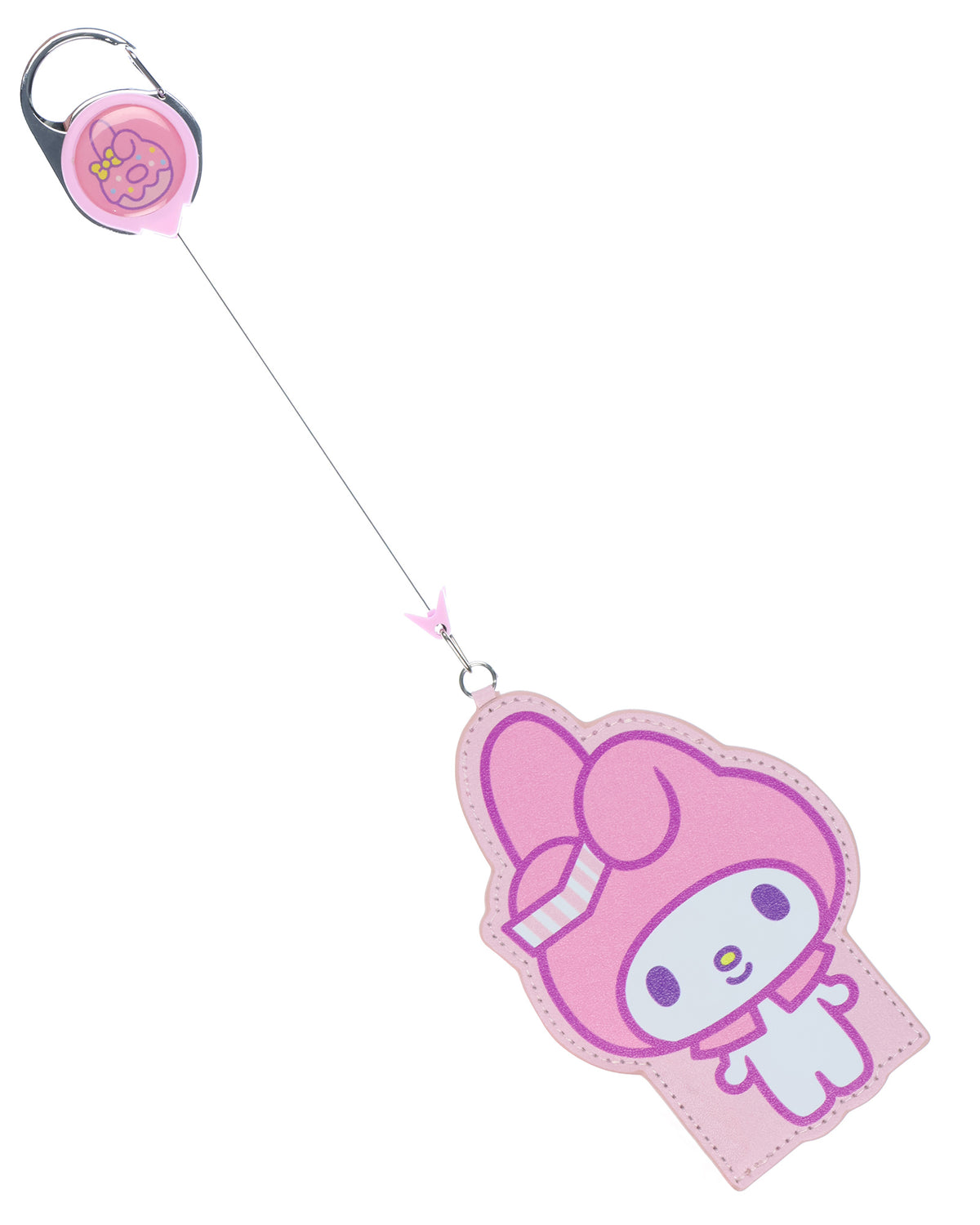 Sanrio Hello Kitty My Melody Retractable Reel Lanyard ID Badge Holder Keychain
