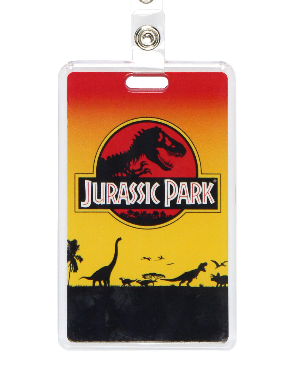 Jurassic Park Dino Design Badge Reel ID Badge Holder Retractable Lanyard