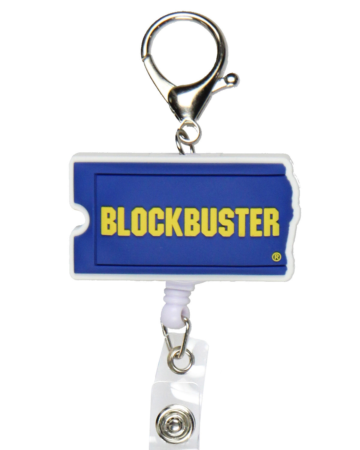 Blockbuster Torn Ticket Badge Reel and ID Holder Retractable Lanyard