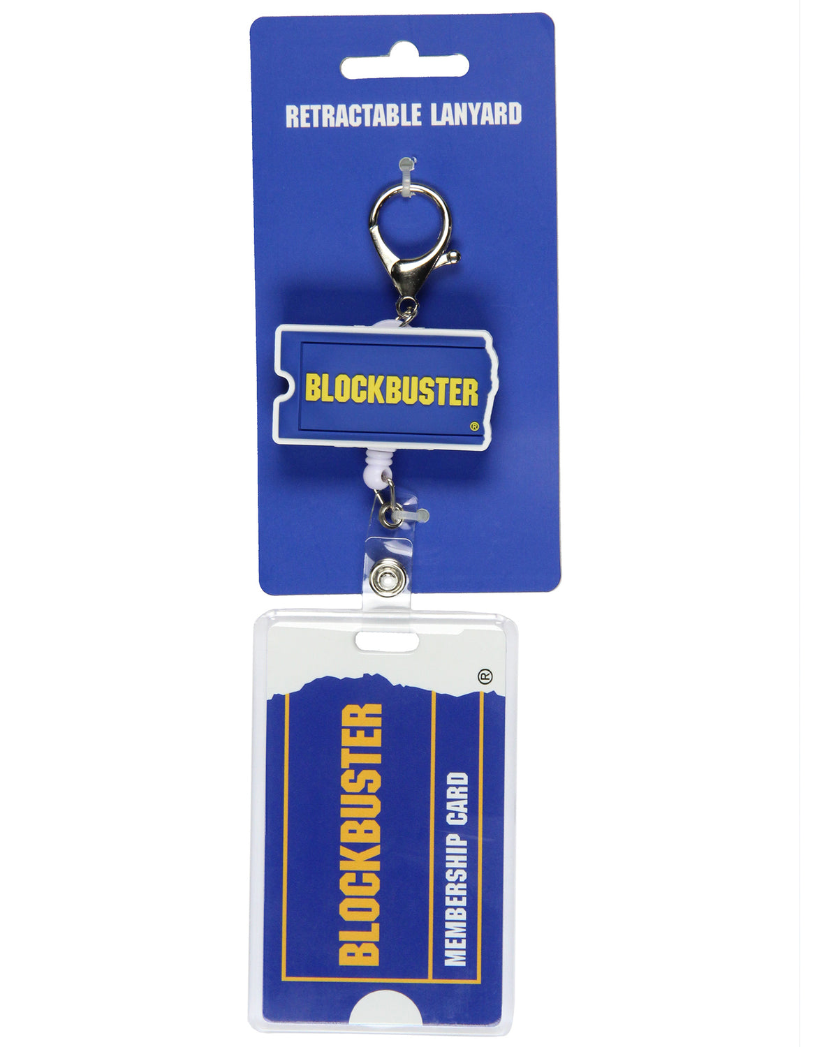 Blockbuster Torn Ticket Badge Reel and ID Holder Retractable Lanyard