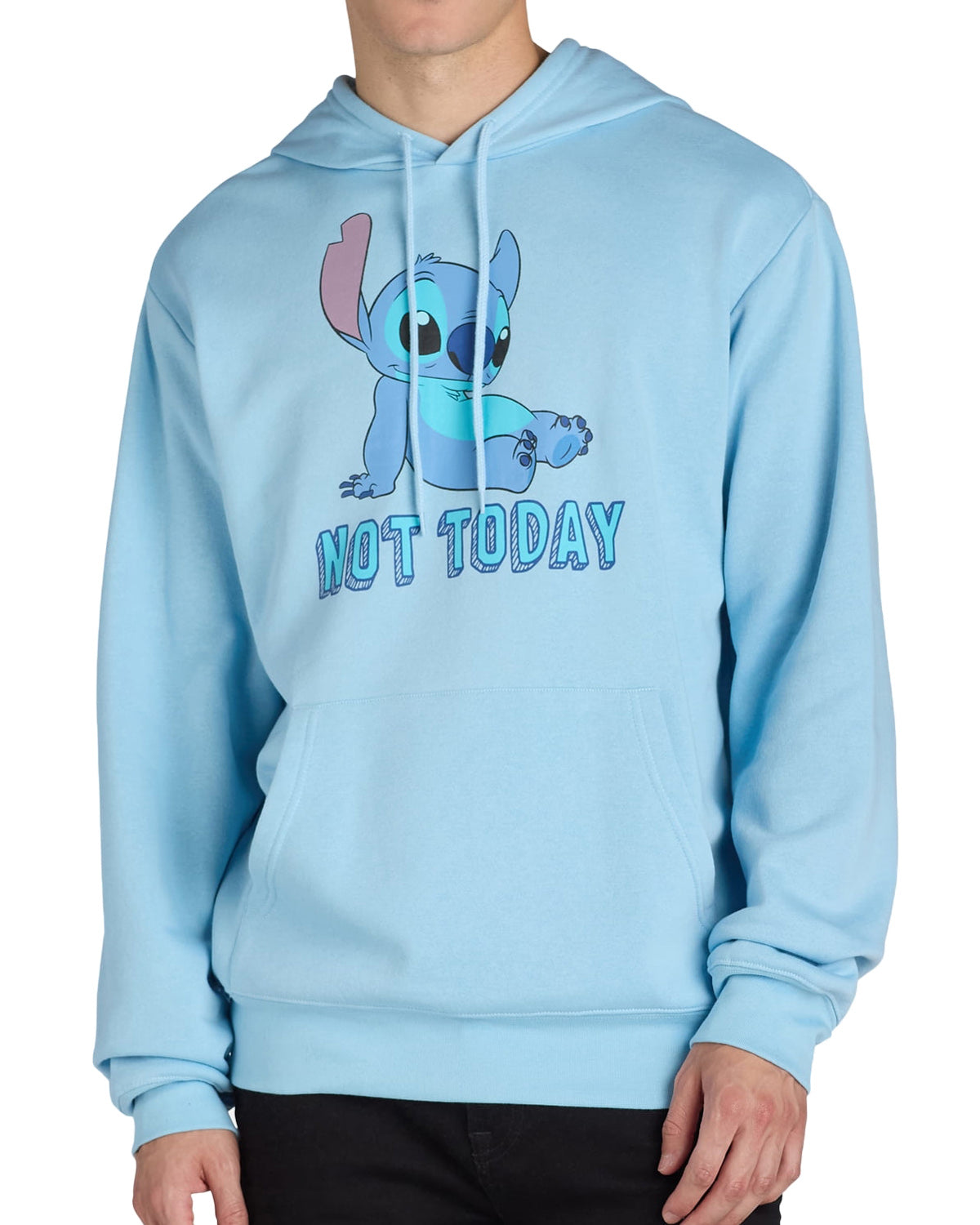 Disney Lilo & Stitch Hoodie Men's Not Today Stitch Pullover Sweatshirt