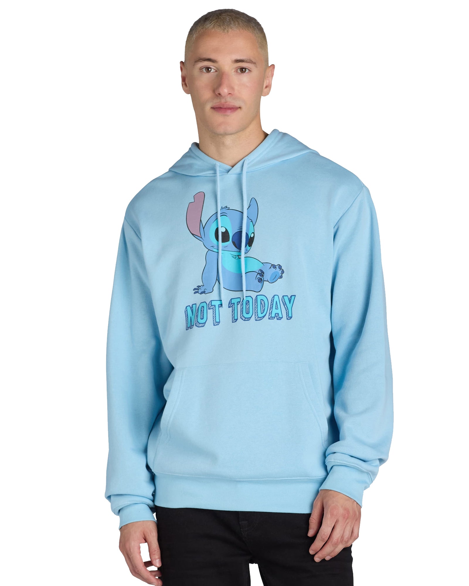 Disney Lilo & Stitch Hoodie Men's Not Today Stitch Pullover Sweatshirt