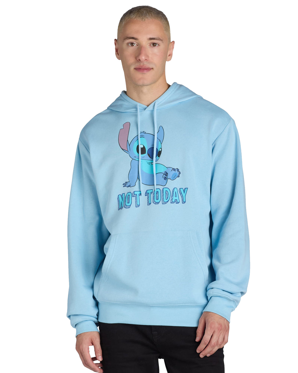 Disney Lilo & Stitch Hoodie Men's Not Today Stitch Pullover Sweatshirt