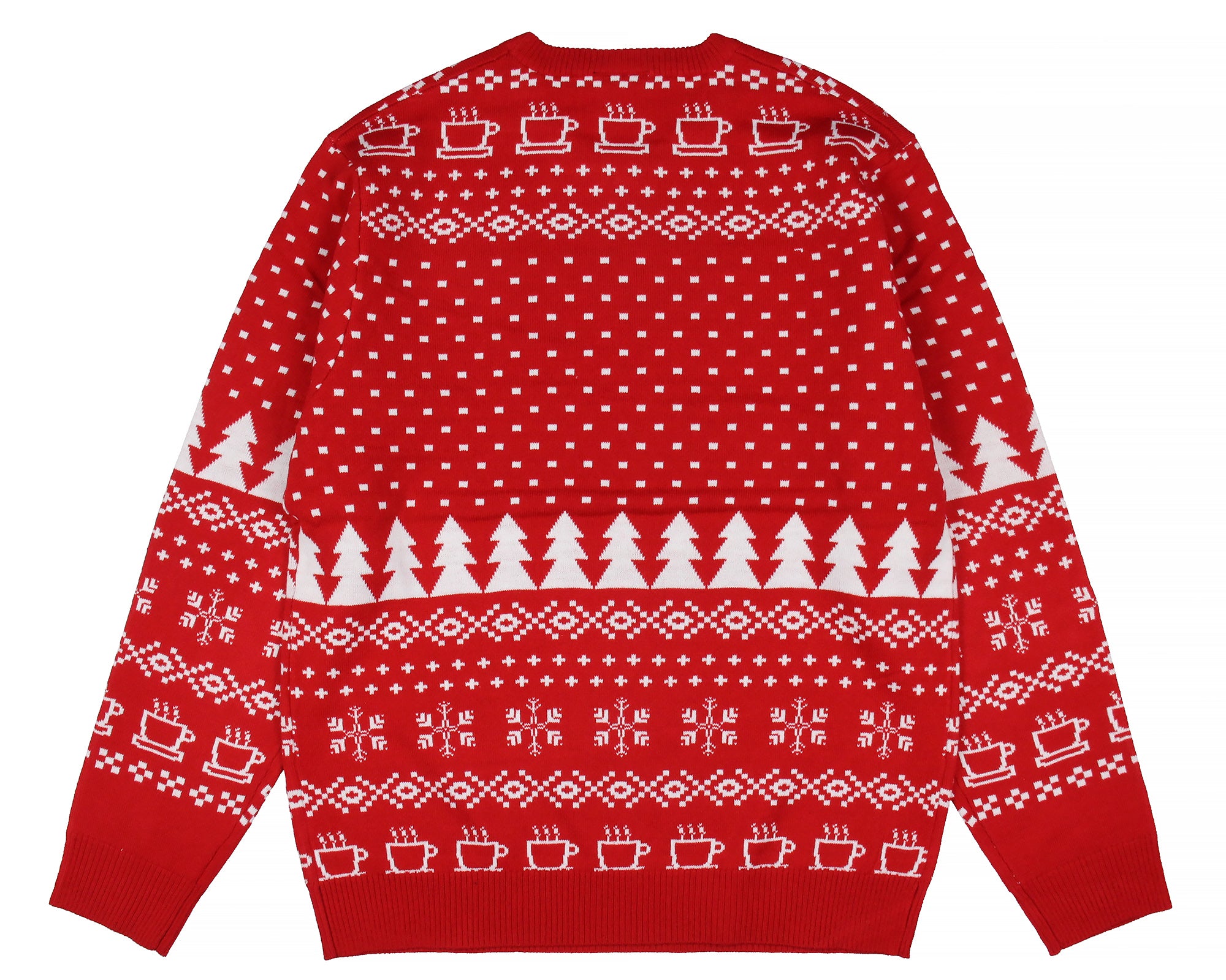 Friends TV Series Men's Logo And Holiday Lights Ugly Sweater for Christmas