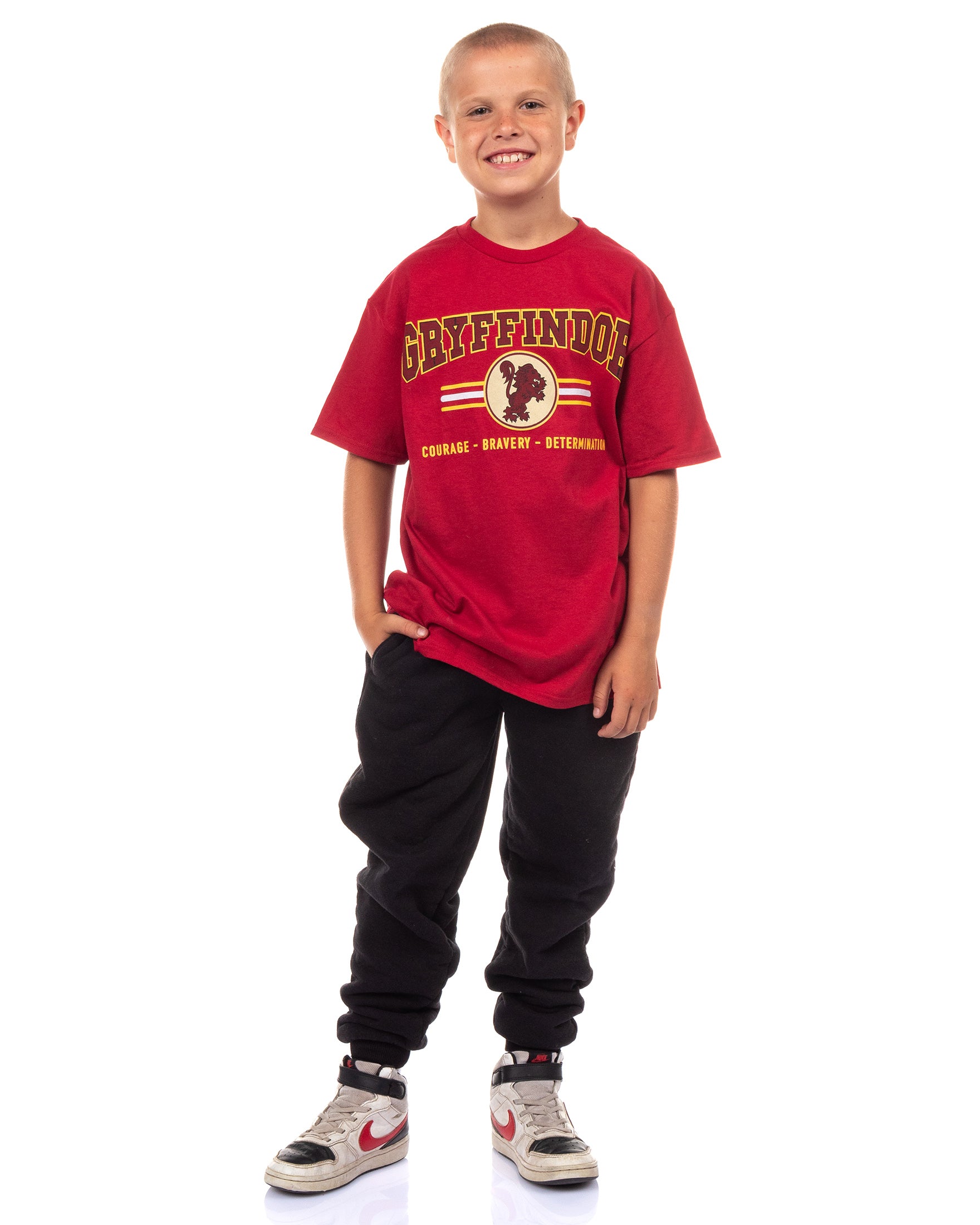 Harry Potter T-Shirt Boy's Gryffindor Lion Design Graphic Tee
