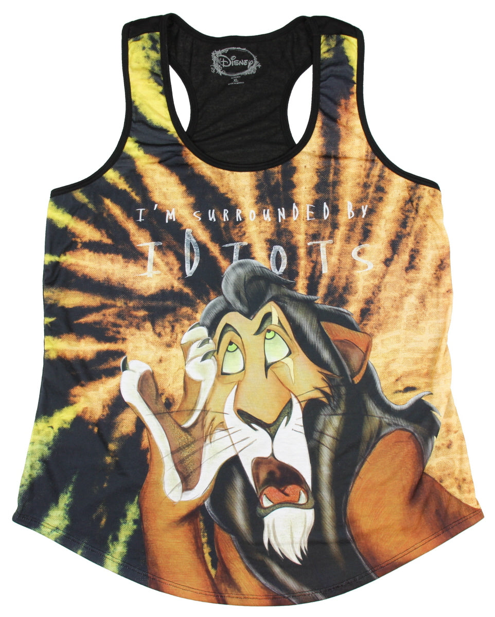 Disney The Lion King Scar Surrounded By Idiots Sublimation Girls Tank Top Adult