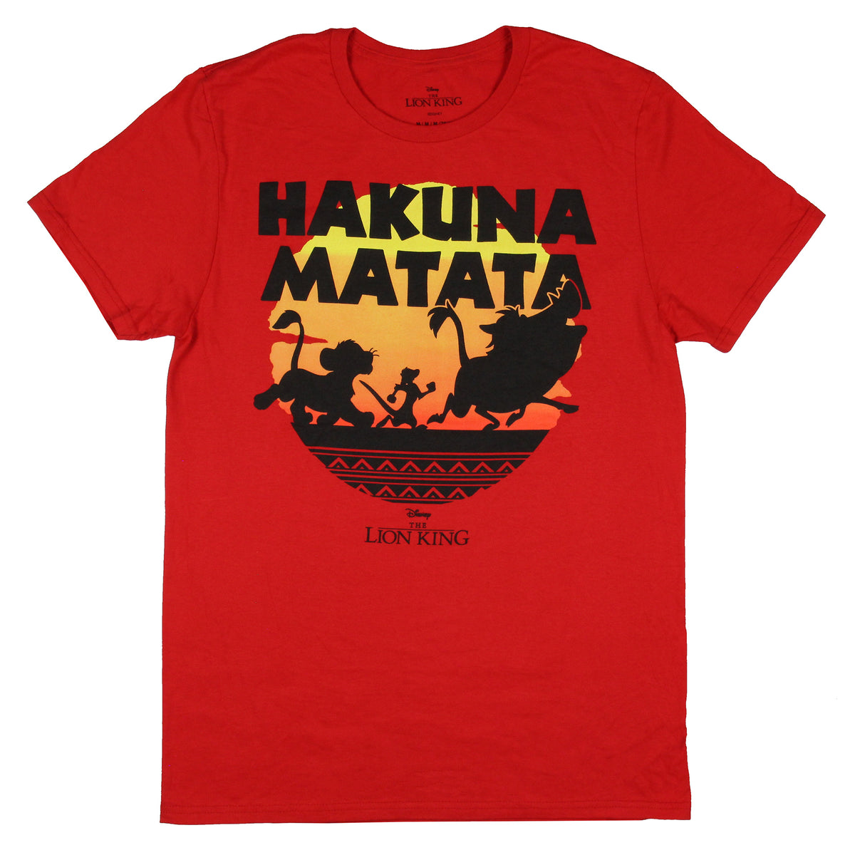 Disney Lion King Men's Hakuna Matata Silhouette Sunset Adult T-shirt