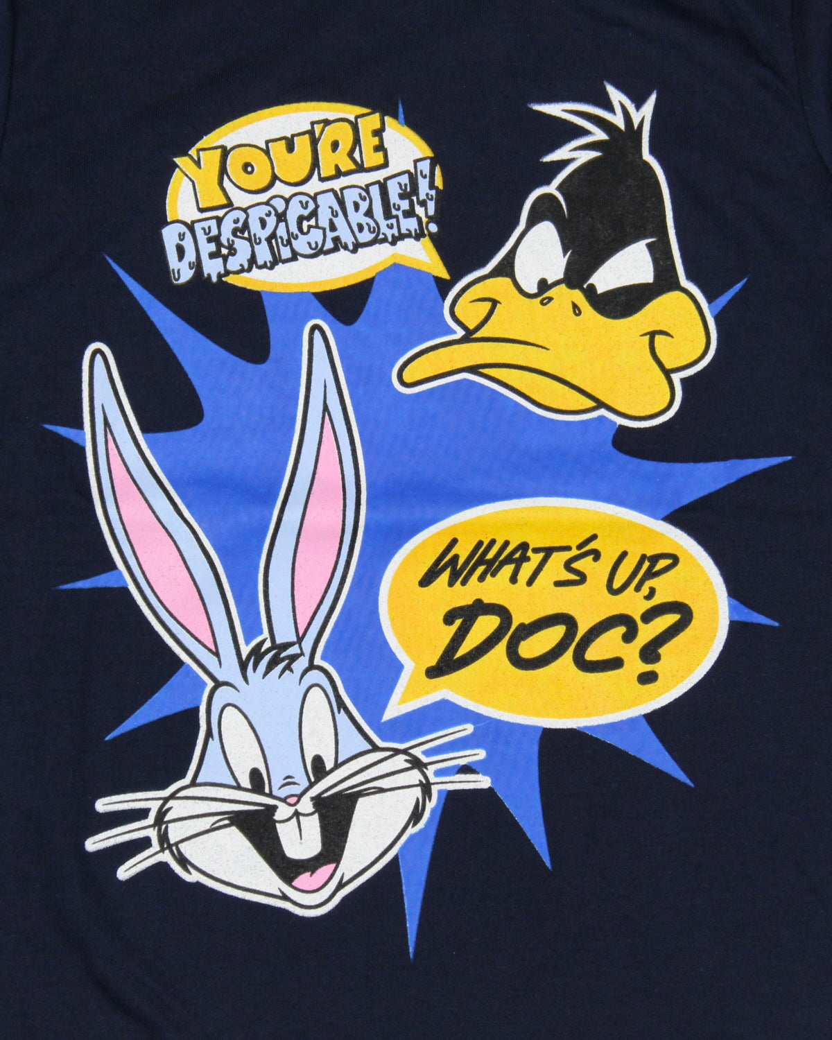 Looney Tunes Boys' Daffy Duck And Bugs Bunny Catchphrases Kids T-Shirt