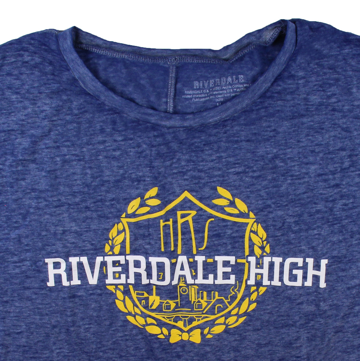 Riverdale Juniors High School Logo Burnout T-Shirt (X-Large) Adult