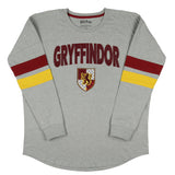 Harry Potter Houses Embroidered Varsity Jersey Pullover Long Sleeve Tops For Women - Gryffindor, Ravenclaw, Slytherin, Hufflepuff