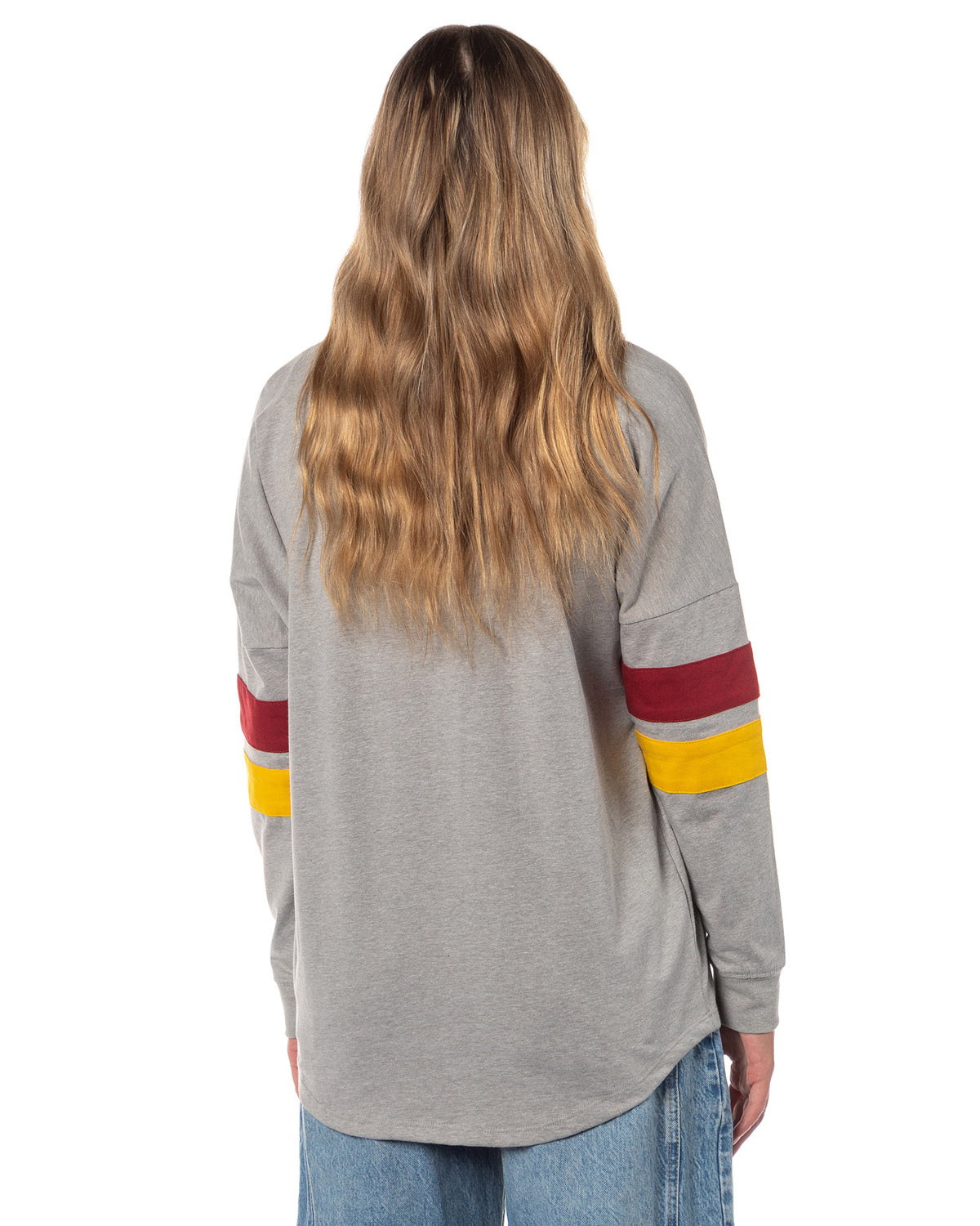 Harry Potter Houses Embroidered Varsity Jersey Pullover Long Sleeve Tops For Women - Gryffindor, Ravenclaw, Slytherin, Hufflepuff