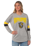 Harry Potter Houses Embroidered Varsity Jersey Pullover Long Sleeve Tops For Women - Gryffindor, Ravenclaw, Slytherin, Hufflepuff
