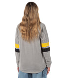 Harry Potter Houses Embroidered Varsity Jersey Pullover Long Sleeve Tops For Women - Gryffindor, Ravenclaw, Slytherin, Hufflepuff