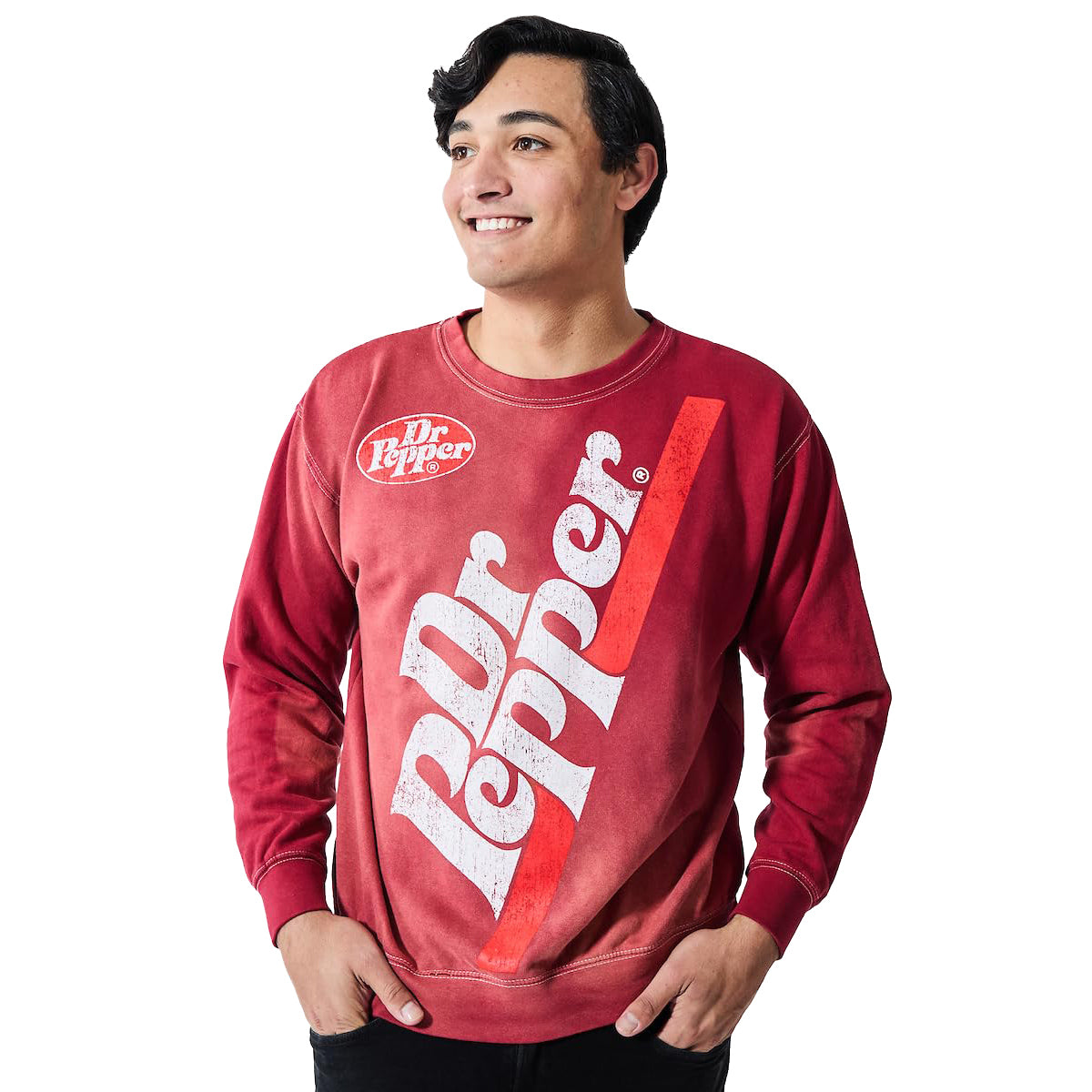 Dr. Pepper Sweatshirt Men's Long-Sleeve Pullover Sweater
