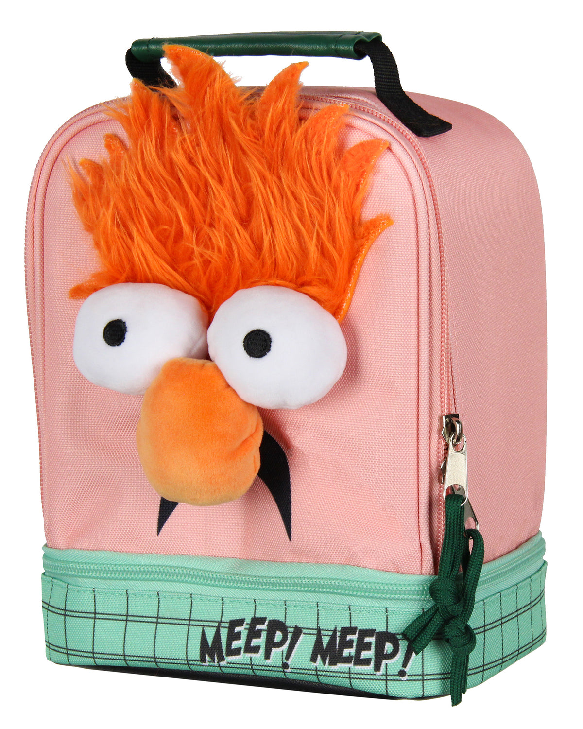The Muppets Lunch Box Beaker 3D Plush Insulated Dual Compartment Lunch Box 10"