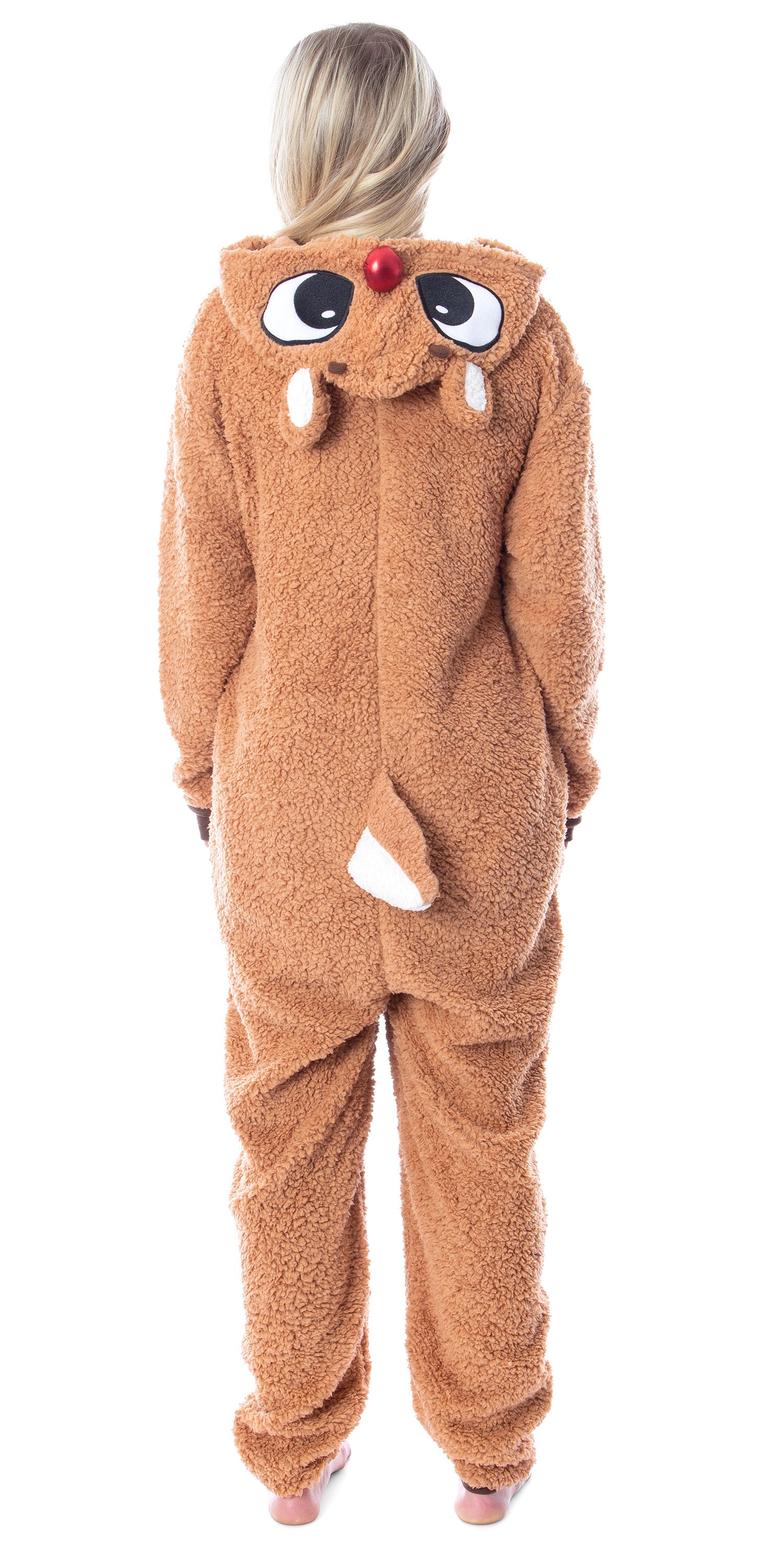 Rudolph The Red Nosed Reindeer Unisex Adult Fleece Union Suit Pajama