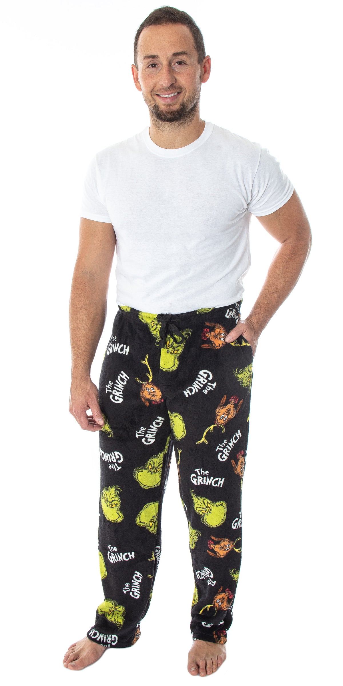 Dr. Seuss Men's How the Grinch Stole Christmas! Pajama Pants