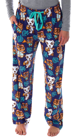 Animal Crossing New Horizons Women's Allover Character Pajama Pants