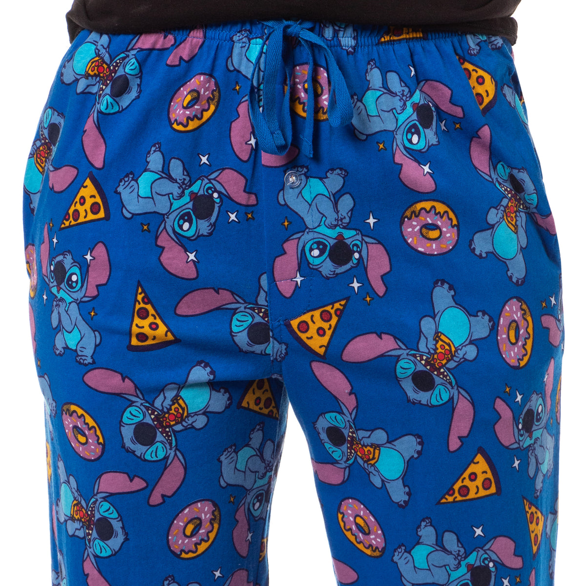 Disney Women's Lilo & Stitch Junk Food Soft Touch Cotton Pajama Pants
