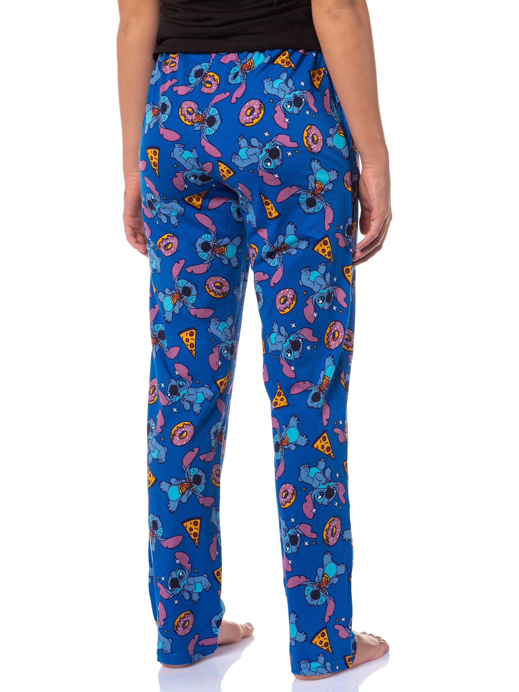 Disney Women's Lilo & Stitch Junk Food Soft Touch Cotton Pajama Pants