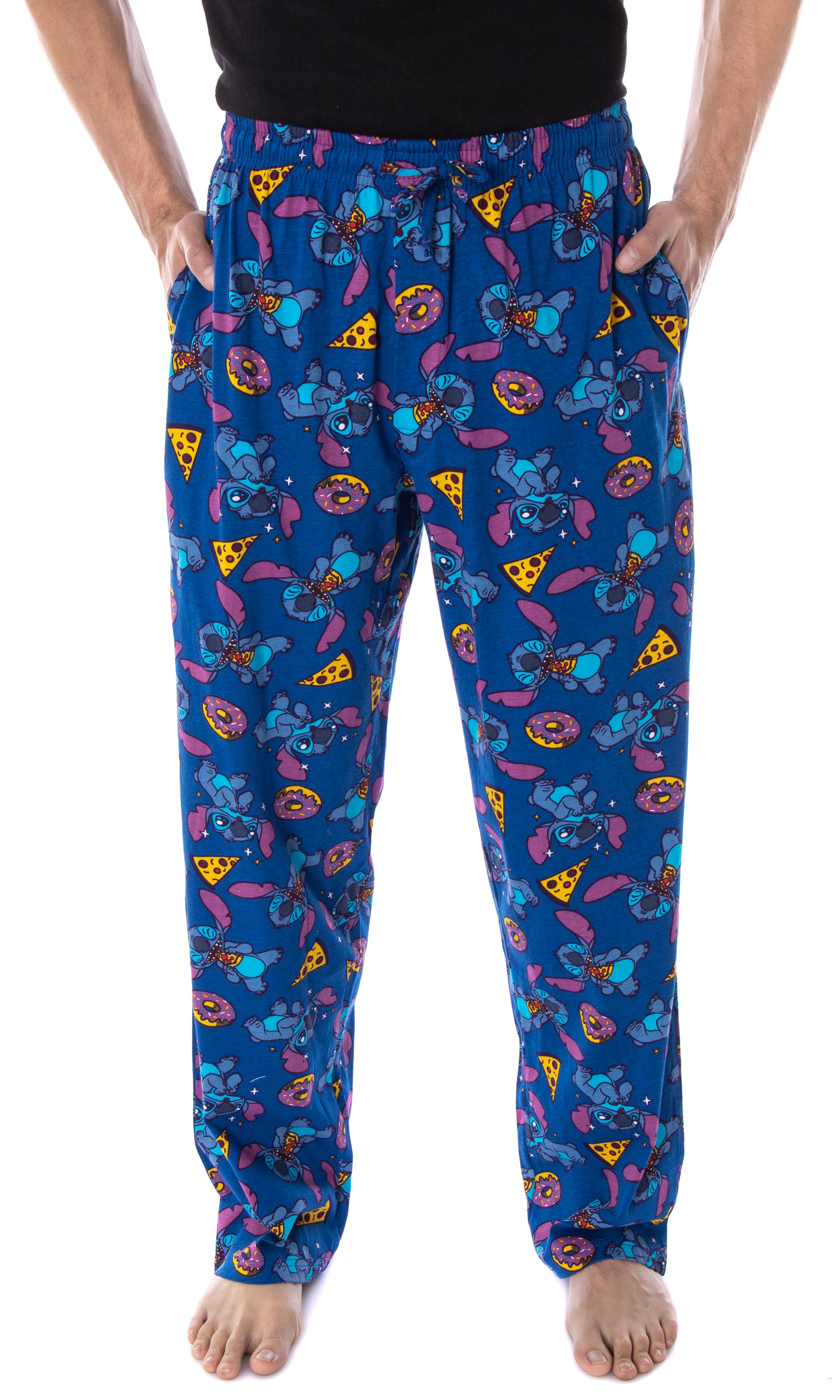 Disney Women's Lilo & Stitch Junk Food Soft Touch Cotton Pajama Pants